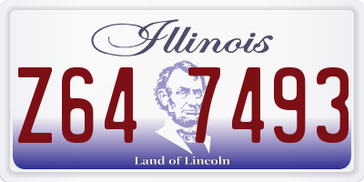 IL license plate Z647493