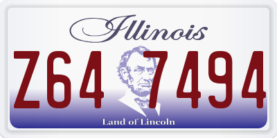 IL license plate Z647494