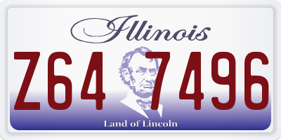 IL license plate Z647496