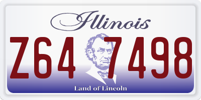 IL license plate Z647498