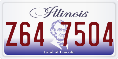 IL license plate Z647504