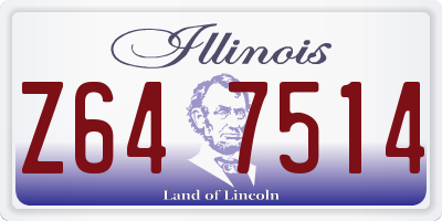 IL license plate Z647514
