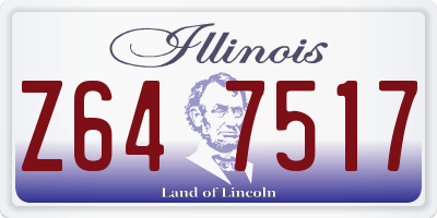 IL license plate Z647517