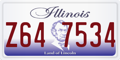 IL license plate Z647534
