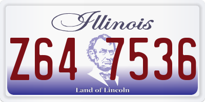 IL license plate Z647536