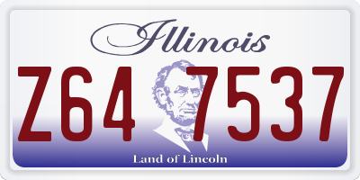 IL license plate Z647537
