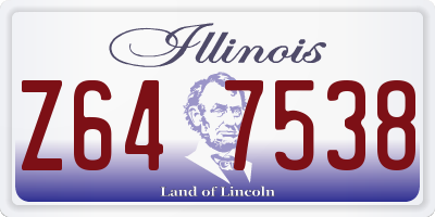 IL license plate Z647538