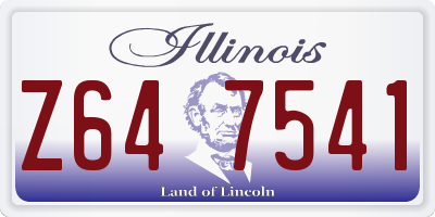 IL license plate Z647541