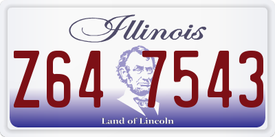 IL license plate Z647543