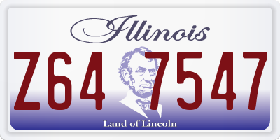 IL license plate Z647547