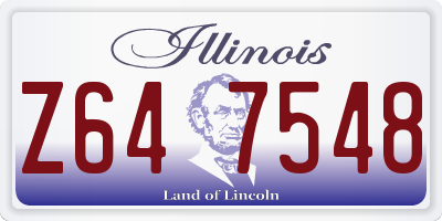 IL license plate Z647548