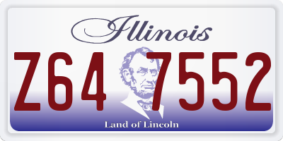 IL license plate Z647552
