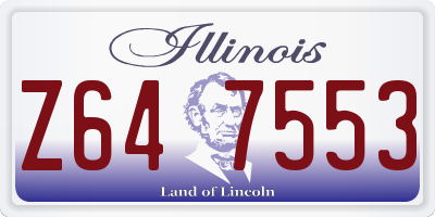IL license plate Z647553