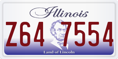 IL license plate Z647554