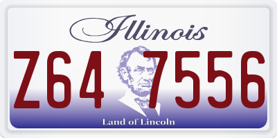 IL license plate Z647556