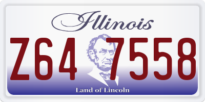IL license plate Z647558