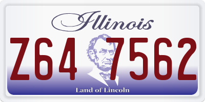IL license plate Z647562
