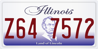 IL license plate Z647572