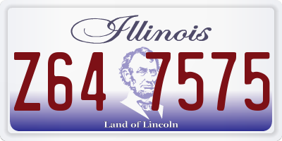 IL license plate Z647575