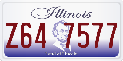 IL license plate Z647577