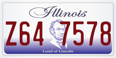 IL license plate Z647578