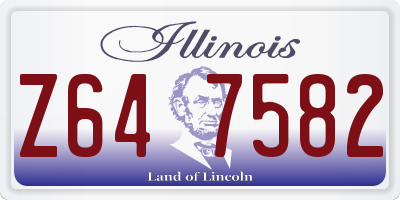IL license plate Z647582