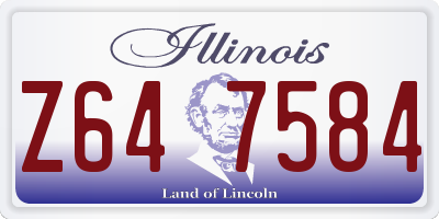 IL license plate Z647584