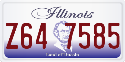 IL license plate Z647585