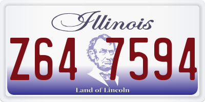 IL license plate Z647594