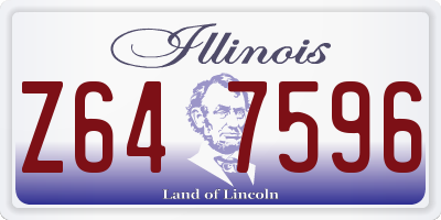 IL license plate Z647596