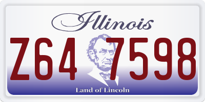 IL license plate Z647598