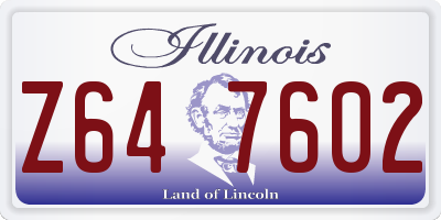 IL license plate Z647602