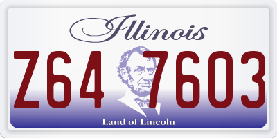 IL license plate Z647603
