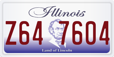 IL license plate Z647604