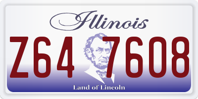 IL license plate Z647608