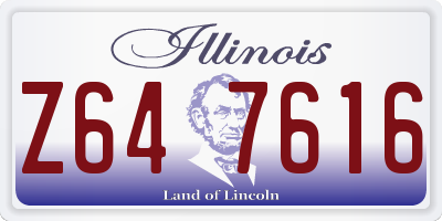 IL license plate Z647616