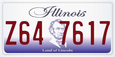 IL license plate Z647617