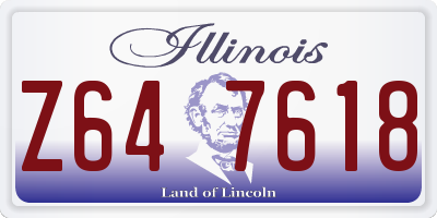 IL license plate Z647618