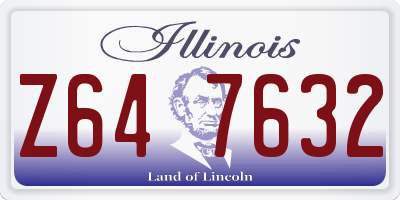 IL license plate Z647632