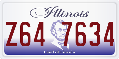 IL license plate Z647634