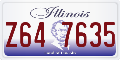 IL license plate Z647635