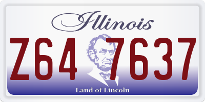 IL license plate Z647637