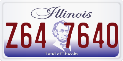 IL license plate Z647640