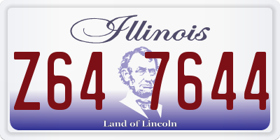 IL license plate Z647644