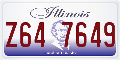 IL license plate Z647649
