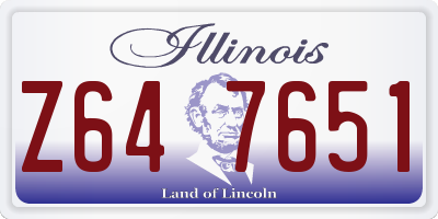 IL license plate Z647651