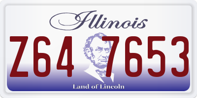 IL license plate Z647653