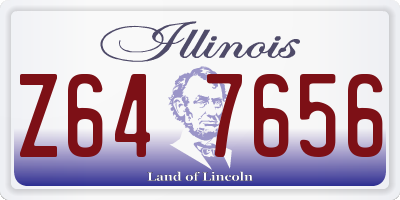 IL license plate Z647656