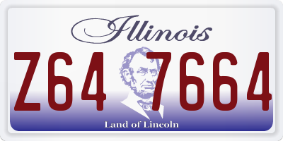IL license plate Z647664