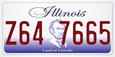 IL license plate Z647665